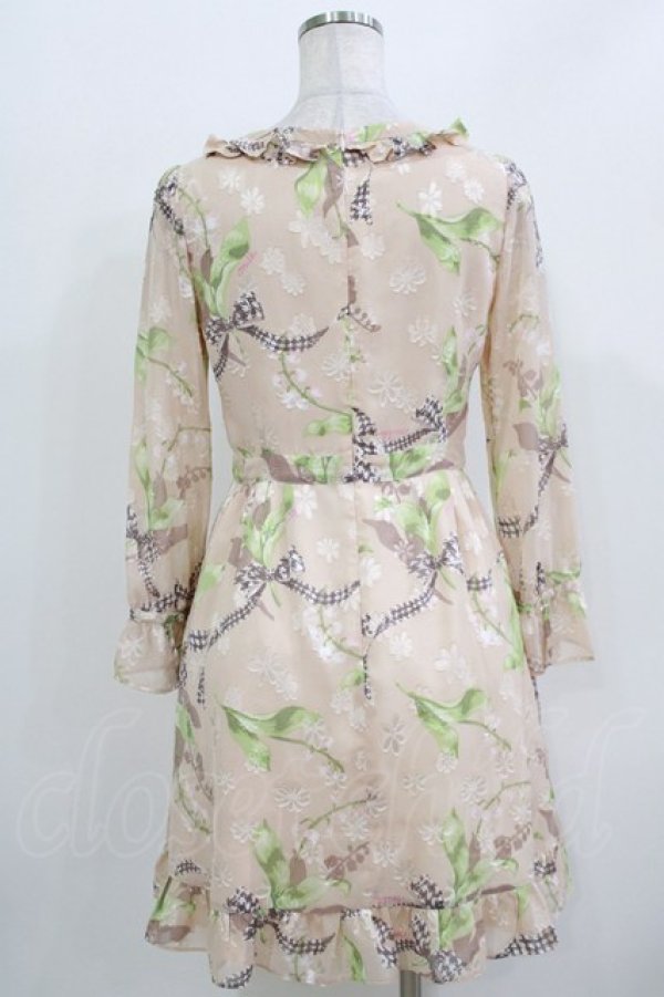 画像3: MILK / Lilybellシアードレス  ハニーベージュ H-26-03-18-013-ML-OP-KB-ZH (3)