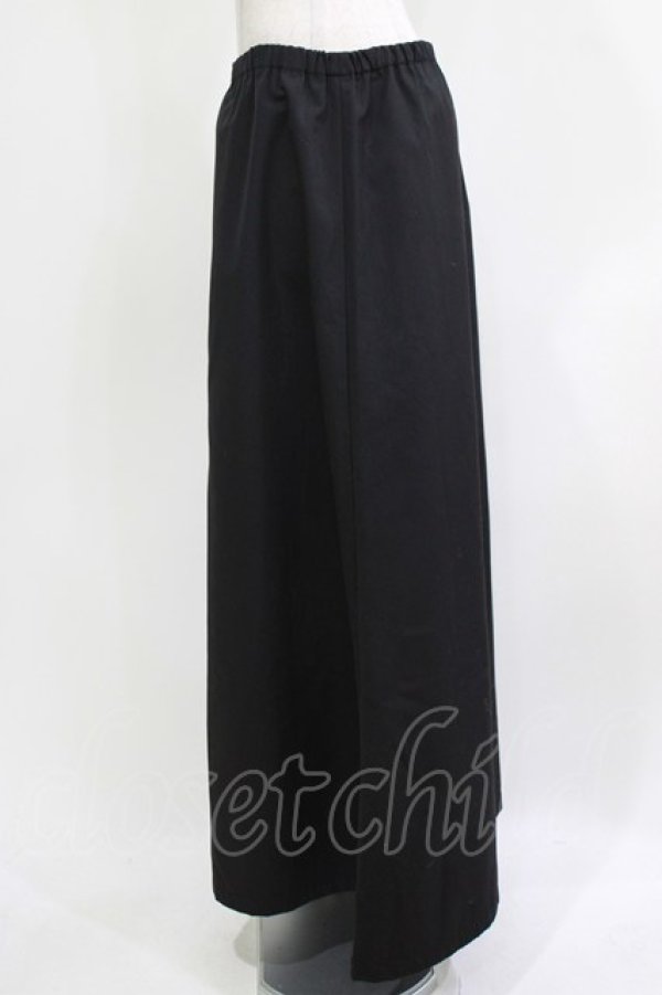 画像2: h.NAOTO / サイドZIPメッシュ切替スカート  黒 H-26-03-18-018-HN-SK-KB-ZH (2)