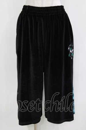 画像: NieR Clothing / 2WAY SIDE ZIP PANTS  ブラックベロア×シエルチェック H-26-03-18-019-PU-PA-KB-ZH