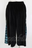 画像3: NieR Clothing / 2WAY SIDE ZIP PANTS  ブラックベロア×シエルチェック H-26-03-18-019-PU-PA-KB-ZH (3)