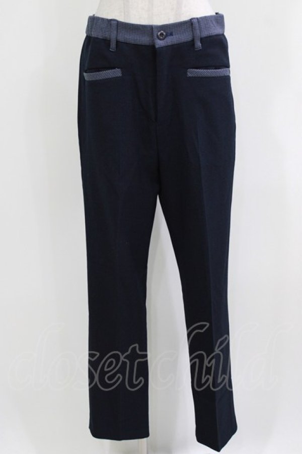 画像1: MILKBOY / 2TONE PANTS  ネイビー H-26-03-18-021-MB-PA-KB-ZH (1)