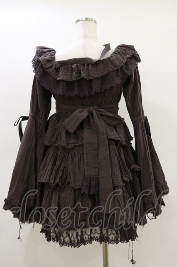 画像2: Vallee lys / Coquelicot Dress -gauze-  グレー H-26-03-20-049-GO-OP-KB-ZH (2)