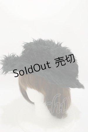 画像: Dangerous nude / ファーハット  黒 H-26-03-20-008-PU-AC-KB-ZH