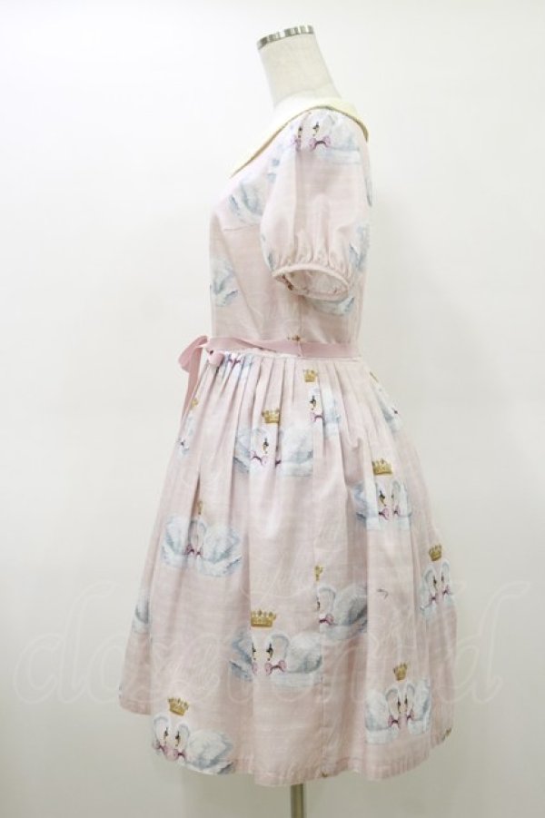 画像3: Leur Getter / Crown Swan袖付ワンピース M ピンク H-26-03-20-054-LU-OP-KB-ZH (3)