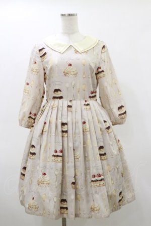 画像: Leur Getter / Cream Choux Puff袖付ワンピース M グレー H-26-03-20-057-LU-OP-KB-ZH