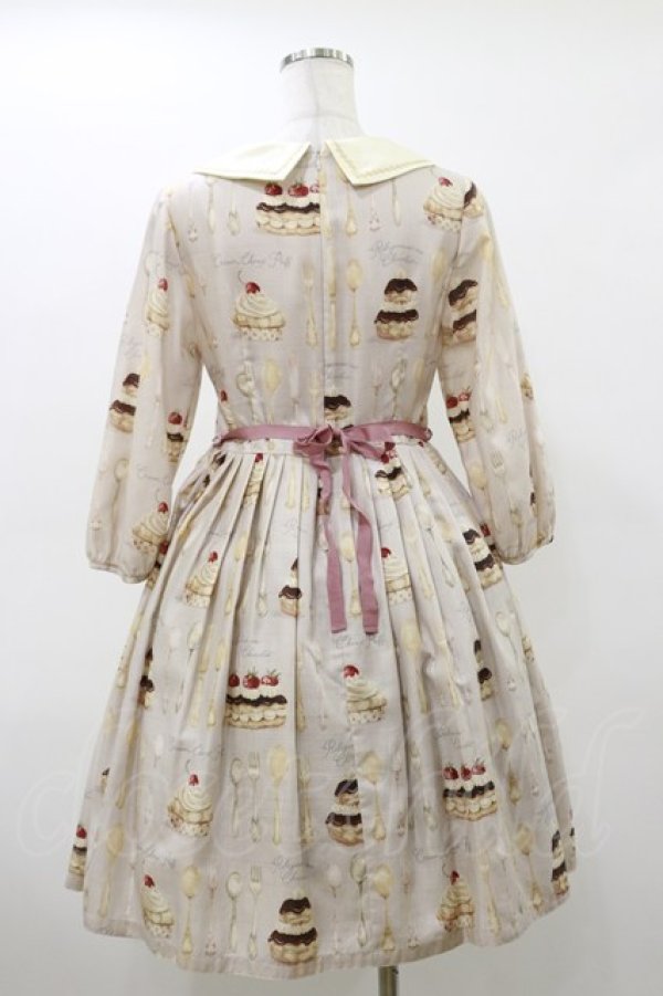 画像2: Leur Getter / Cream Choux Puff袖付ワンピース M グレー H-26-03-20-057-LU-OP-KB-ZH (2)