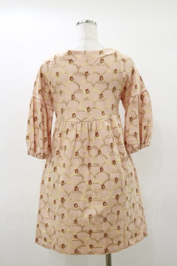 画像2: Jane Marple / gabrielleソフト裏毛のワンピース  ピンク H-26-03-20-058-JM-OP-KB-ZH (2)