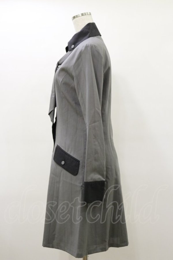 画像3: MIHO MATSUDA / タイ付ワンピース  グレー H-26-03-20-059-GO-OP-KB-ZH (3)