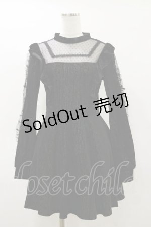 画像: DARK IN LOVE / Dreamy princess lace dress XL ブラック H-26-03-20-060-PU-OP-KB-ZH