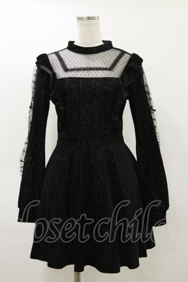画像1: DARK IN LOVE / Dreamy princess lace dress XL ブラック H-26-03-20-060-PU-OP-KB-ZH (1)