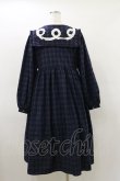 画像2: merry jenny / スクエアカラーチェックワンピース  ネイビー H-26-03-20-064-LO-OP-KB-ZH (2)