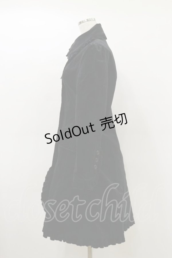 画像3: PEACE NOW / 別珍フリルコート  ブラック H-26-03-20-065-PU-CO-KB-ZH (3)