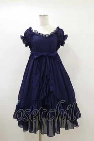 画像: ATELIER PIERROT / シフォンベビードール  ネイビー H-26-03-20-068-EL-OP-KB-ZH