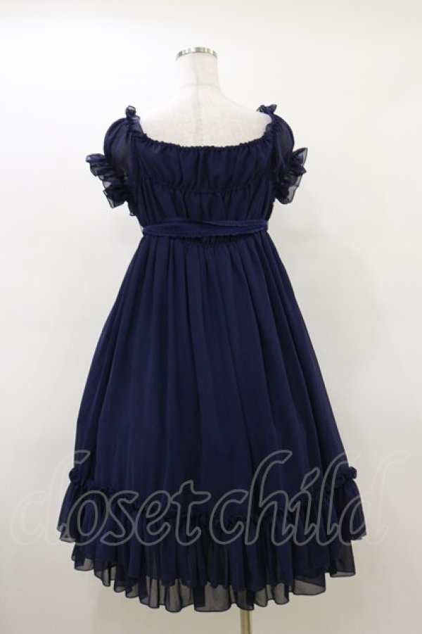 画像2: ATELIER PIERROT / シフォンベビードール  ネイビー H-26-03-20-068-EL-OP-KB-ZH (2)