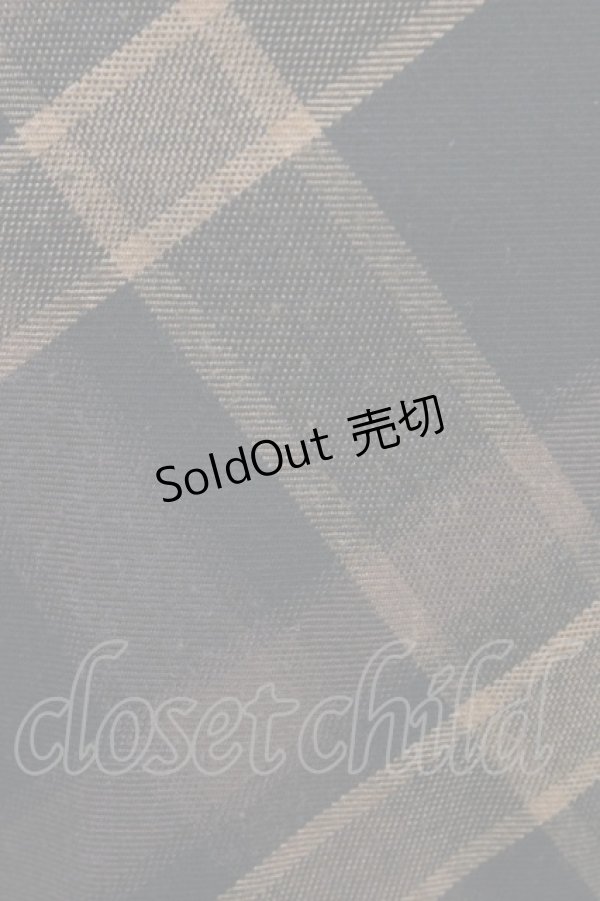 画像3: an another angelus / ダブルオープンカラーチェックワンピース Free ブラウン H-26-03-20-1027-CA-OP-NS-ZH (3)