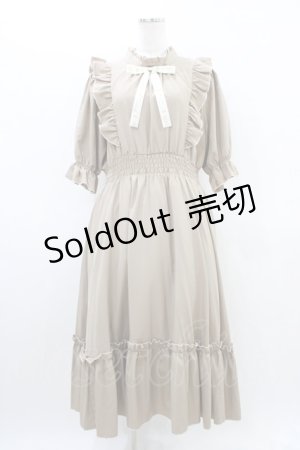 画像: m petit by misako / NINA'SコラボAMハイショクメローワンピース LL ベージュ H-26-03-20-1030-LO-OP-NS-ZH