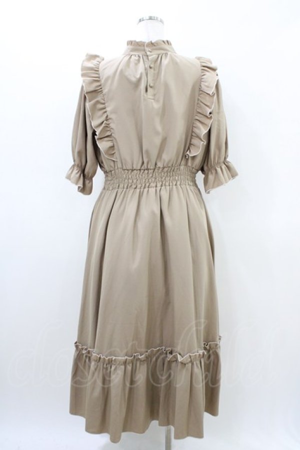 画像2: m petit by misako / NINA'SコラボAMハイショクメローワンピース LL ベージュ H-26-03-20-1030-LO-OP-NS-ZH (2)