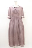 画像1: an another angelus / レース使いシアープリーツワンピース Free MAUVE H-26-03-20-1031-CA-OP-NS-ZH (1)