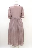 画像2: an another angelus / レース使いシアープリーツワンピース Free MAUVE H-26-03-20-1031-CA-OP-NS-ZH (2)