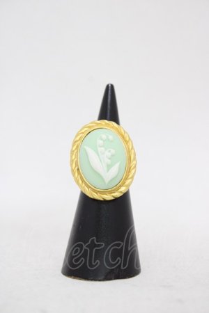 画像: Maison de FLEUR / すずらんカメオリング Free グリーン H-26-03-20-1006-LO-AC-NS-ZH