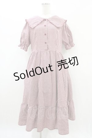 画像: m petit by misako / AM*ギンガムCHKワンピース LL レッド H-26-03-20-1034-LO-OP-NS-ZH