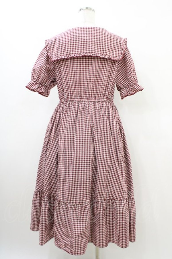 画像2: m petit by misako / AM*ギンガムCHKワンピース LL レッド H-26-03-20-1034-LO-OP-NS-ZH (2)