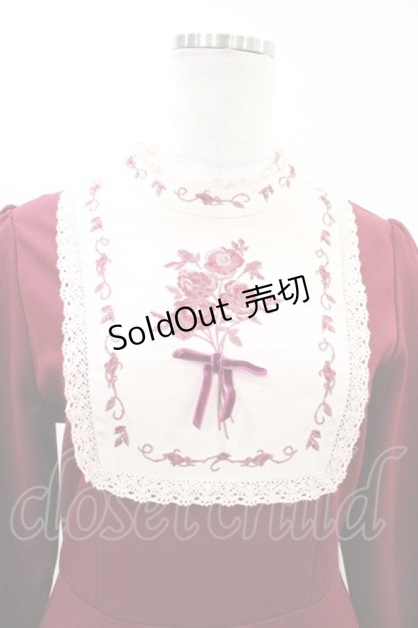 画像3: Fi.n.t / 絵画風ヨーク刺繍ワンピース Free Bordeaux H-26-03-20-1035-CA-OP-NS-ZH (3)
