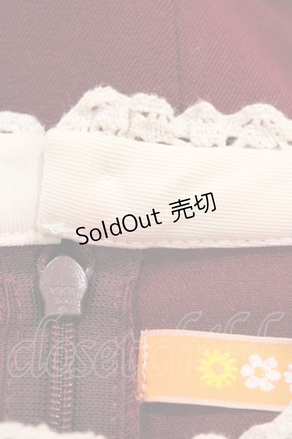 画像5: Fi.n.t / 絵画風ヨーク刺繍ワンピース Free Bordeaux H-26-03-20-1035-CA-OP-NS-ZH (5)