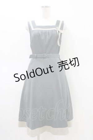 画像: Fi.n.t / プレゼントリボンバイカラージャンパースカート Free グリーン H-26-03-20-1037-CA-OP-NS-ZH