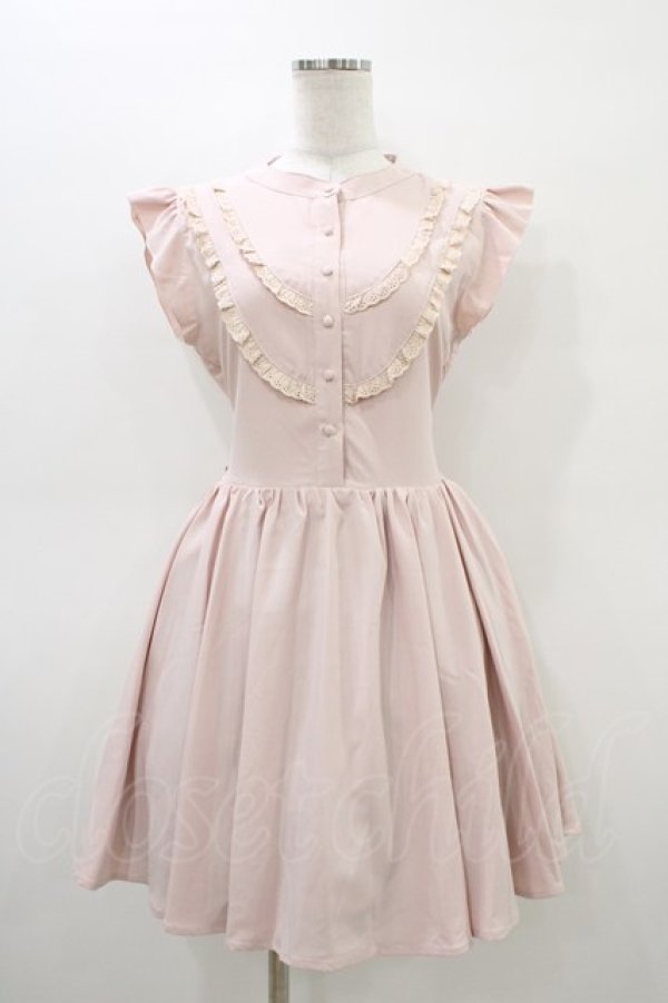 画像1: An MILLE / ヨーク切替ワンピース M ピンク H-26-03-20-1039-EL-OP-NS-ZH (1)