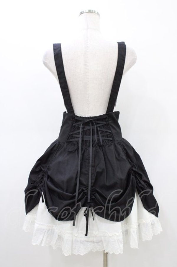 画像2: Blue rouge / サスペンダースカート Free ブラック H-26-03-20-1042-CA-SK-NS-ZH (2)