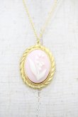 画像1: Maison de FLEUR / すずらんカメオネックレス  ピンク H-26-03-20-1008-LO-AC-NS-ZH (1)