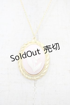 画像: Maison de FLEUR / すずらんカメオネックレス  ピンク H-26-03-20-1008-LO-AC-NS-ZH