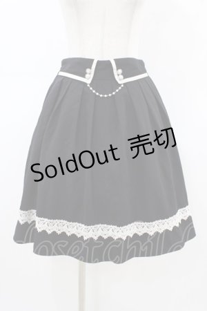 画像: axes femme / パールデザインスカート M ブラック H-26-03-20-1044-AX-SK-NS-ZH