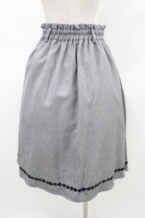 画像2: axes femme / トレンチデザインミドルスカート M グレー H-26-03-20-1046-AX-SK-NS-ZH (2)