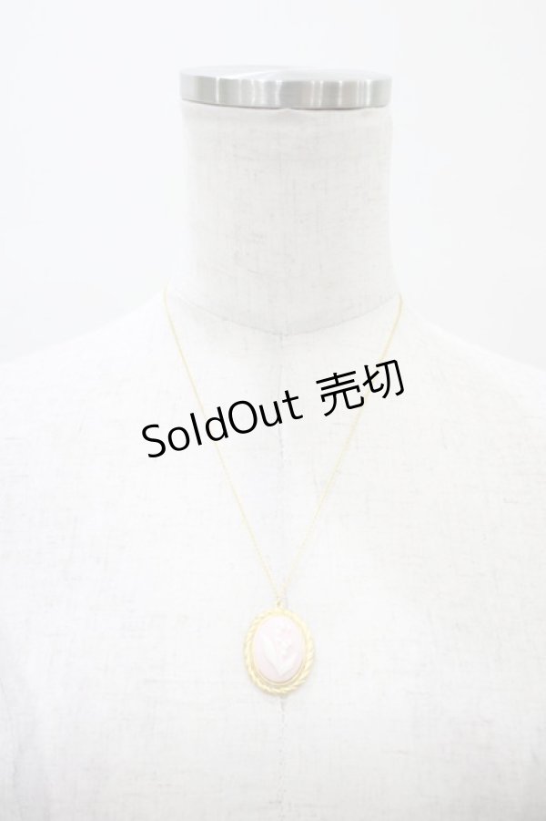 画像2: Maison de FLEUR / すずらんカメオネックレス  ピンク H-26-03-20-1008-LO-AC-NS-ZH (2)