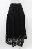 画像2: an another angelus / フロッキーレースギャザースカート Free ブラック H-26-03-20-1047-CA-SK-NS-ZH (2)
