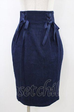 画像: an another angelus / デニムレースアップスカート Free ネイビー H-26-03-20-1048-CA-SK-NS-ZH