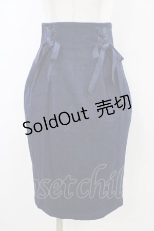 画像: an another angelus / デニムレースアップスカート Free ネイビー H-26-03-20-1048-CA-SK-NS-ZH