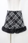 画像1: Rilly emulie / Fur Check Short Pants Free ブラック H-26-03-20-1051-0-PA-NS-ZH (1)
