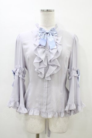 画像: metamorphose / スタンドカラー姫袖ブラウス サイズ1 ラベンダー H-26-03-20-1054-ME-BL-NS-ZH