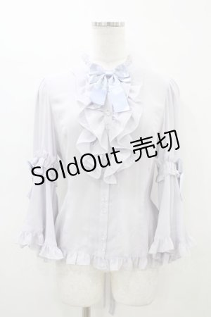 画像: metamorphose / スタンドカラー姫袖ブラウス サイズ1 ラベンダー H-26-03-20-1054-ME-BL-NS-ZH