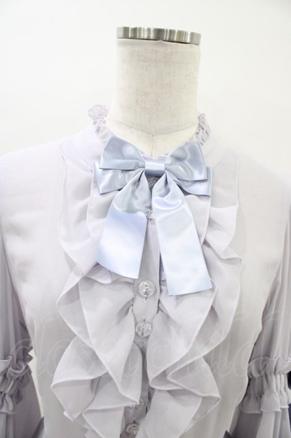 画像4: metamorphose / スタンドカラー姫袖ブラウス サイズ1 ラベンダー H-26-03-20-1054-ME-BL-NS-ZH (4)