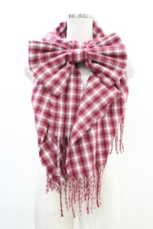 画像: m petit by misako / AMフハクリボンチェックST  レッド H-26-03-20-1010-LO-ZA-NS-ZH