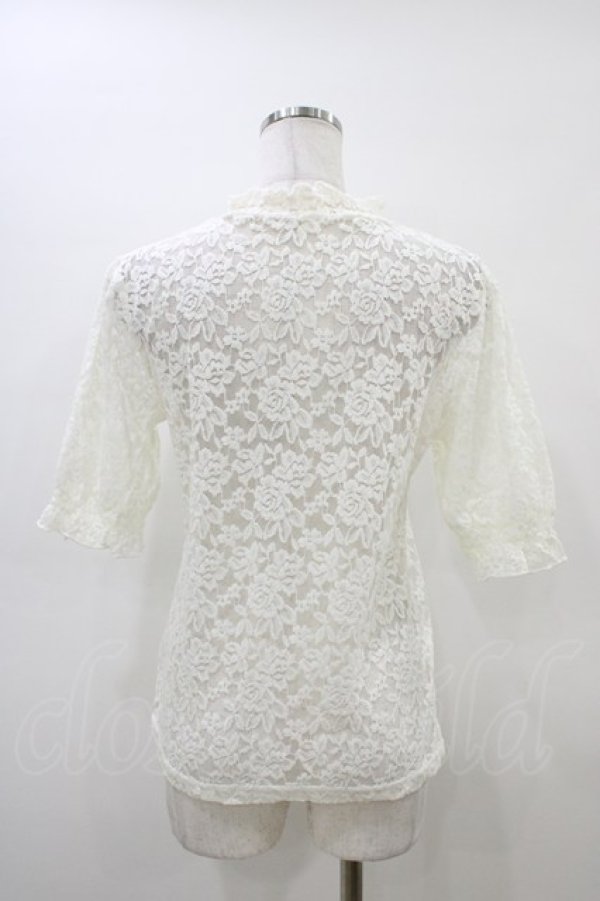 画像2: Fi.n.t / ローズレースハイネックトップス Free オフ H-26-03-20-1056-CA-TO-NS-ZH (2)