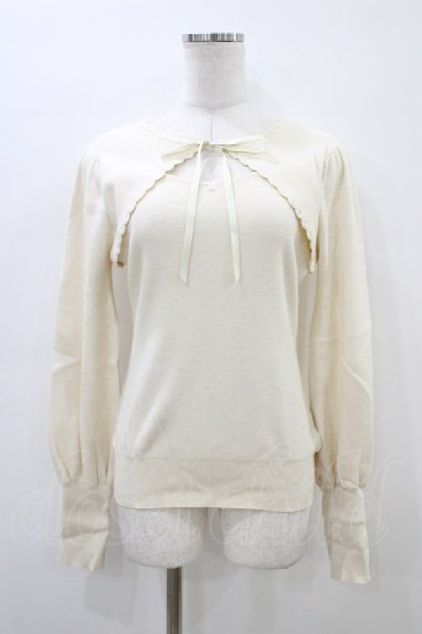 画像1: F&A / フロント開きニットプルオーバー Free OFF WHITE H-26-03-20-1059-LO-TO-NS-ZH (1)