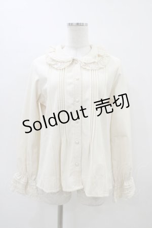 画像: Garden（海外ロリータブランド） / 裏起毛フリルブラウス XL 生成り H-26-03-20-1060-0-BL-NS-ZH