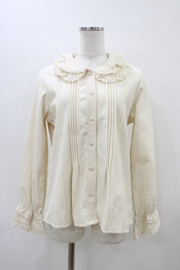 画像1: Garden（海外ロリータブランド） / 裏起毛フリルブラウス XL 生成り H-26-03-20-1060-0-BL-NS-ZH (1)