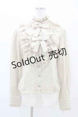 画像: metamorphose / ガーゼフリルブラウス Free ベージュ H-26-03-20-1061-ME-BL-NS-ZH