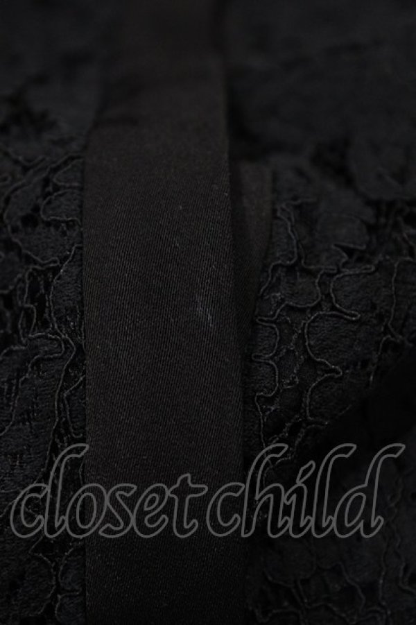 画像3: an another angelus / 総レースリボンタイ付きブラウス Free ブラック H-26-03-20-1065-CA-BL-NS-ZH (3)